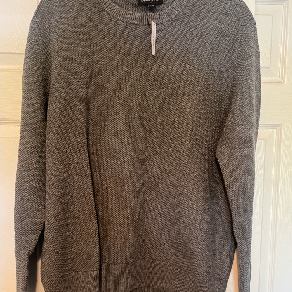 Banana Republic Charcoal Knit Pullover